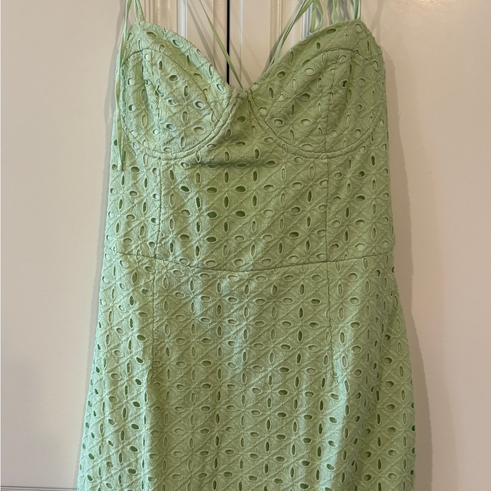 Blue Blush Mint Lace Dress